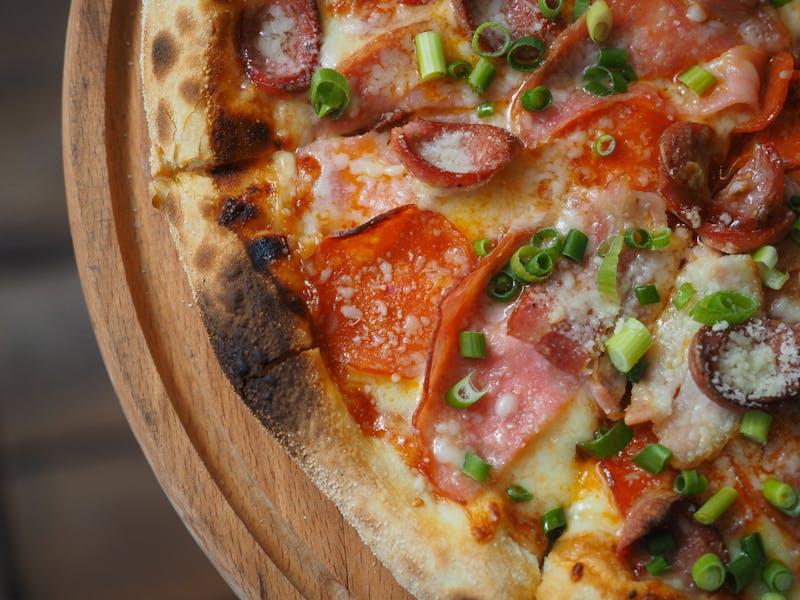 Meat Lovers pizza with multiple meat toppings