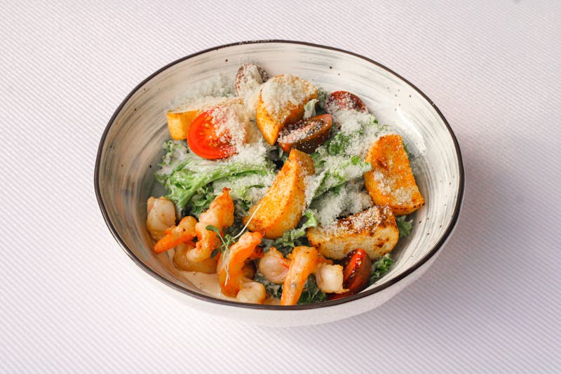 Classic Caesar salad with romaine and house-made dressing